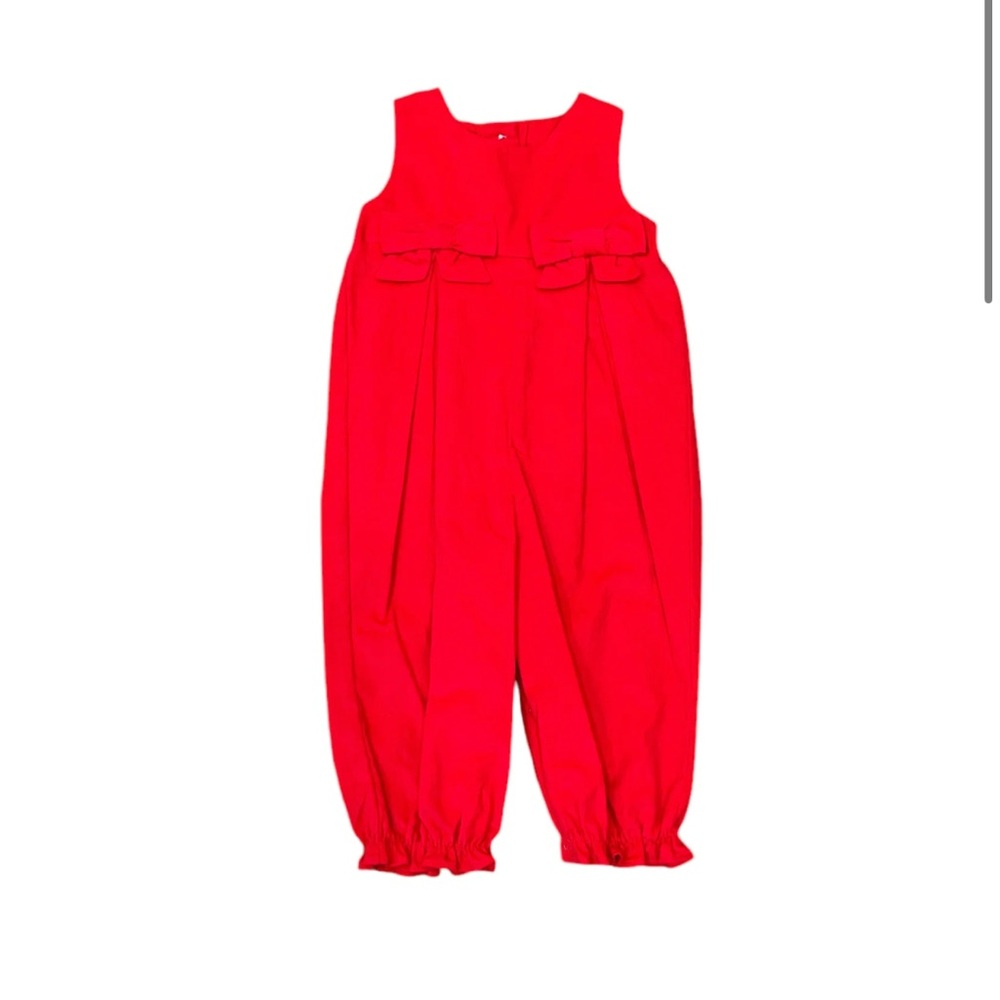 Zucchini Kids Windsor Red Corduroy Romper